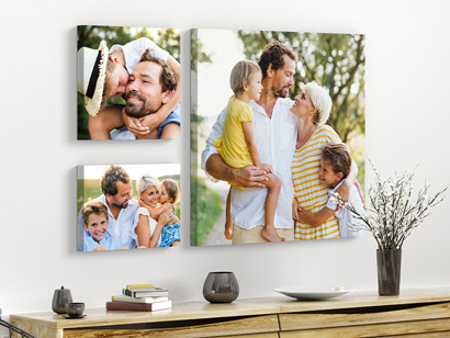 canvas on the wall